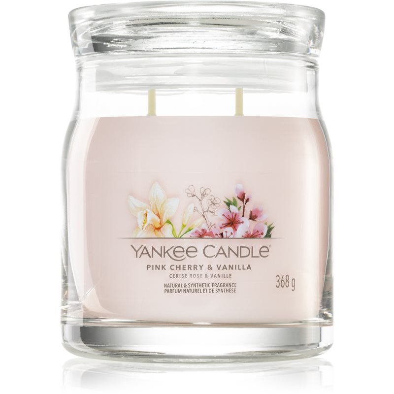 Yankee Candle Pink Cherry & Vanilla Candela Profumata Signature 368 G