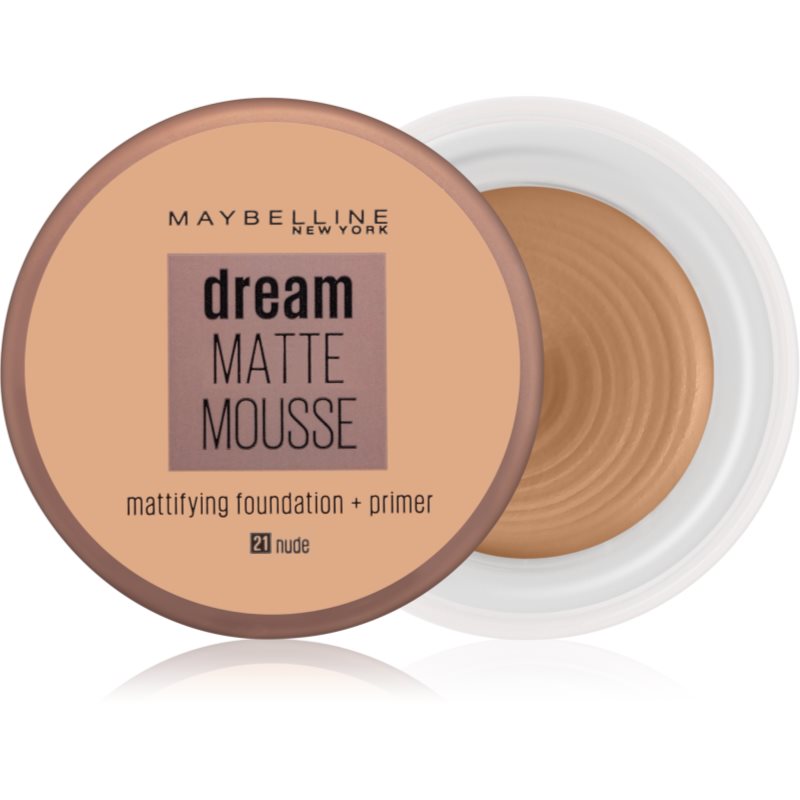 Maybelline New York Dream Matte Mousse Fondotinta Opacizzante Colore 21 Nude 18 Ml