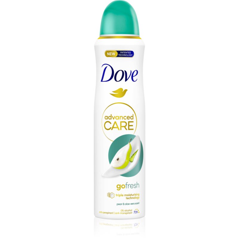 Dove Advanced Care Antiperspirant Antitraspirante Spray 72 Ore Pear & Aloe 150 Ml