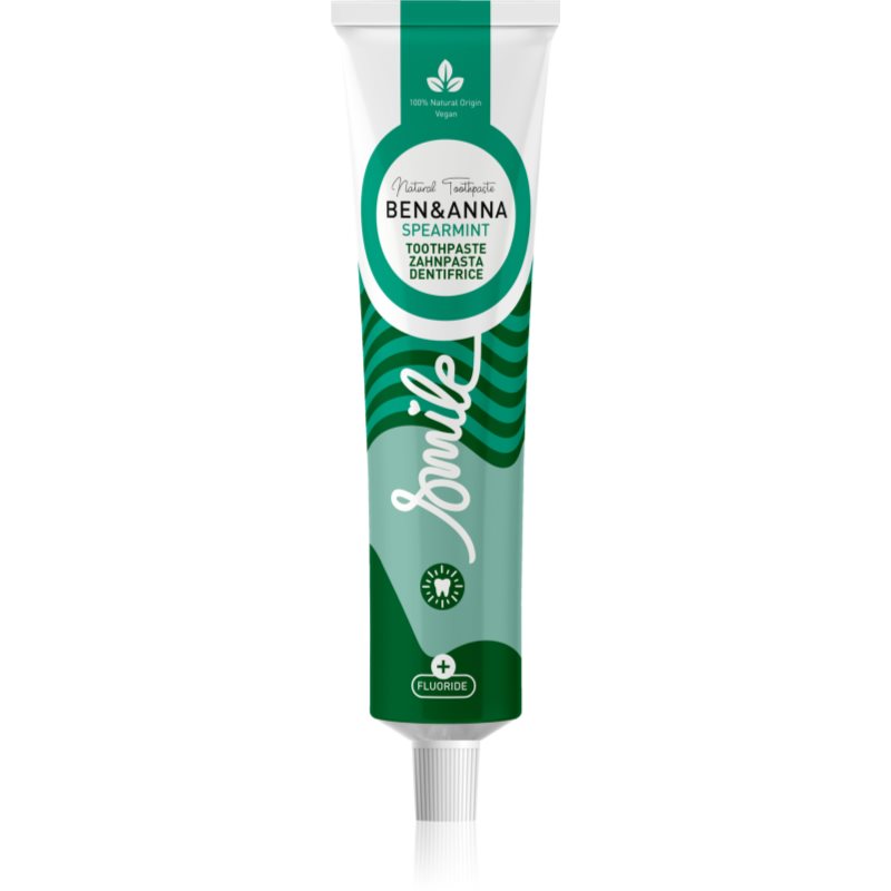 Ben&Anna Toothpaste Spearmint Dentifricio Naturale Al Fluoro 75 Ml