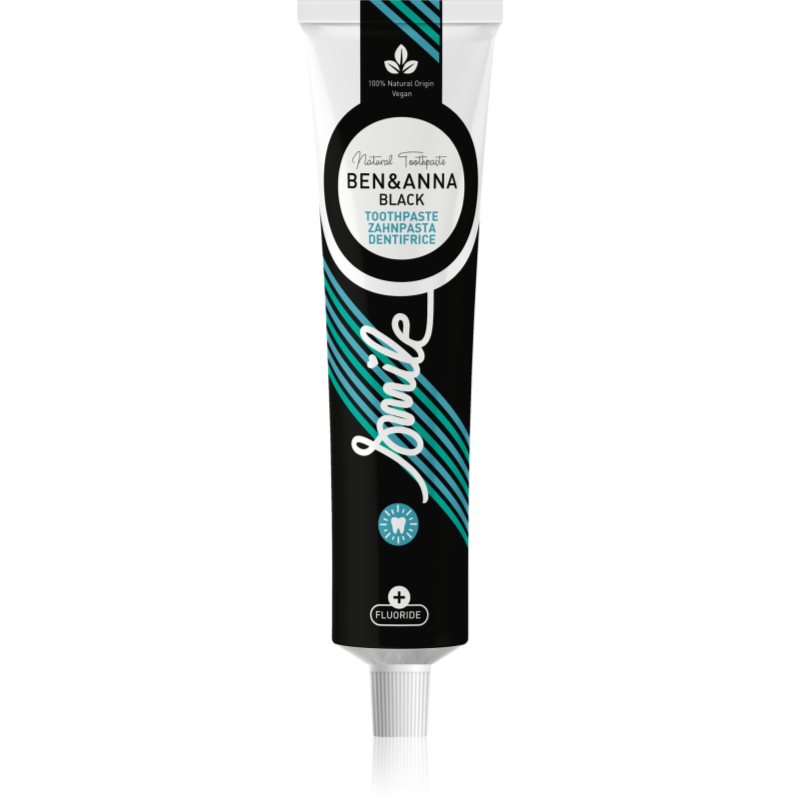 Ben&Anna Toothpaste Black Dentifricio Naturale Con Carbone Attivo 75 Ml