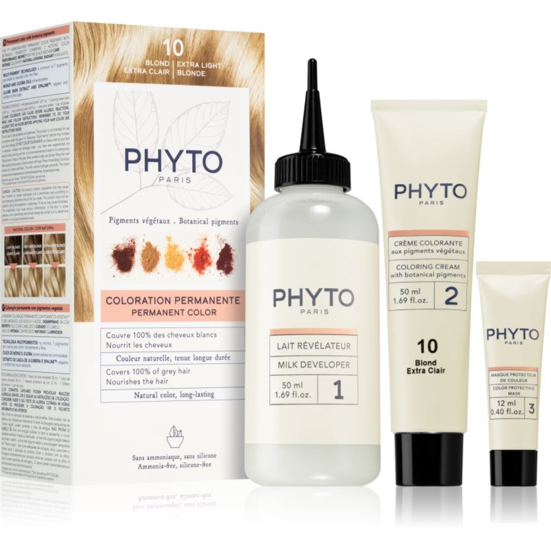 Phyto Color Tinta Per Capelli Senza Ammoniaca Colore 10 Extra Light Blonde 1 Pz