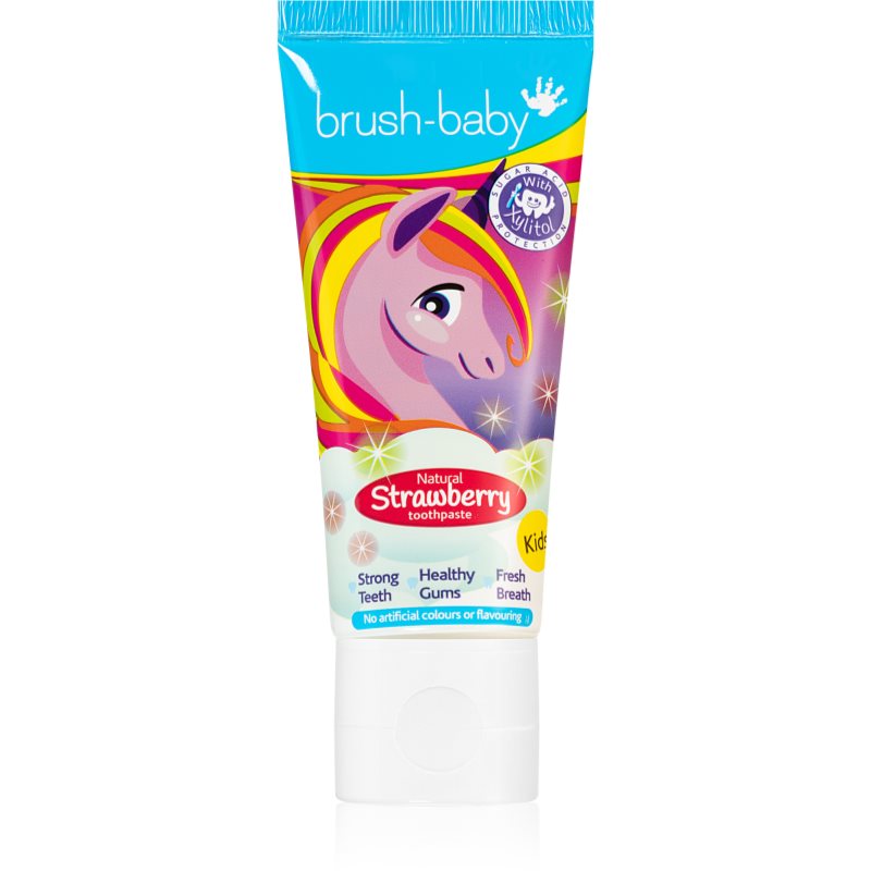 Brush Baby Natural Strawberry Dentifricio Per Bambini Con Aroma Di Fragola Dai 3 Anni In Su 50 Ml
