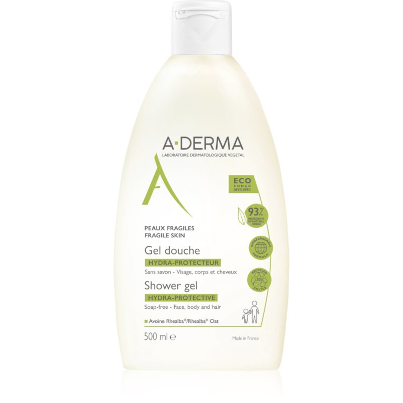 A-Derma Hydra-Protective Docciaschiuma Ultra-Delicato Per Tutta La Famiglia 500 Ml