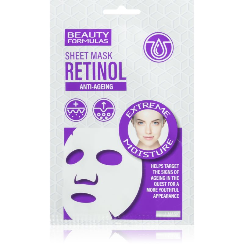 Beauty Formulas Retinol Maschera In Tessuto Anti-Age 1 Pz