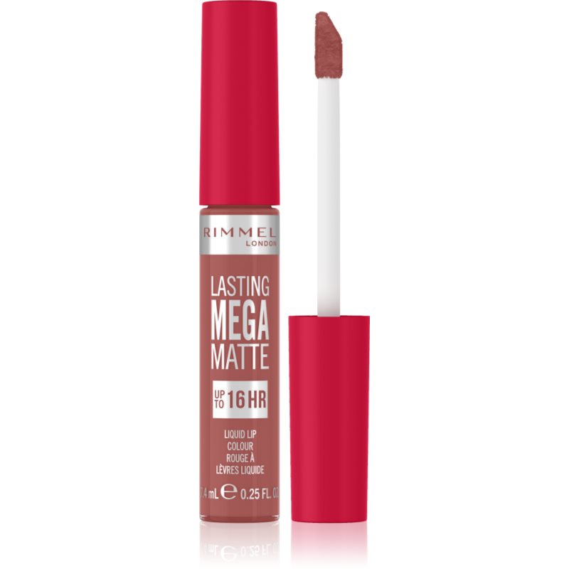 Rimmel Lasting Mega Matte Rossetto Liquido Leggero Matte 16 Ore Colore Pink Blink 7,4 Ml