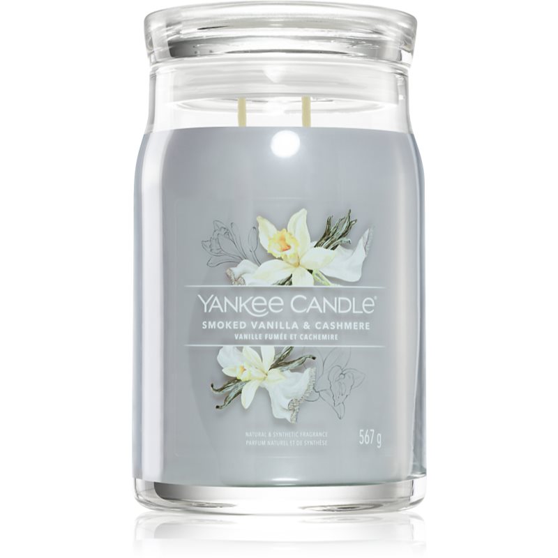 Yankee Candle Smoked Vanilla & Cashmere Candela Profumata Signature 567 G