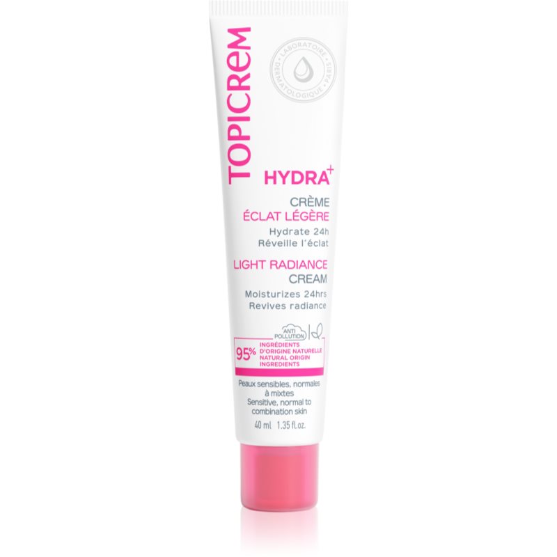 Topicrem Hydra+ Crema Giorno Idratante Leggera Per Pelli Sensibili Normali E Miste 40 Ml