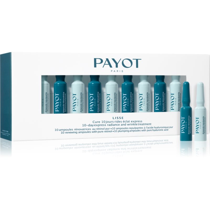 Payot Lisse Cure 10 Jours Rides Éclat Express Trattamento Antirughe Di 10 Giorni Con Acido Ialuronico E Retinolo Da Donna 20X1 Ml