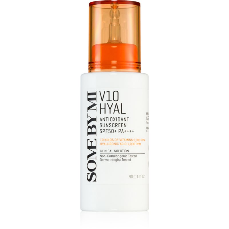 Some By Mi V10 Hyal Antioxidant Sunscreen Crema Lenitiva E Protettiva Intensa Spf 50+ 40 Ml