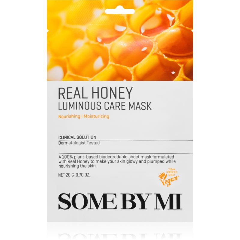 Some By Mi Clinical Solution Honey Luminous Care Mask Maschera Viso Illuminante In Tessuto 20 G