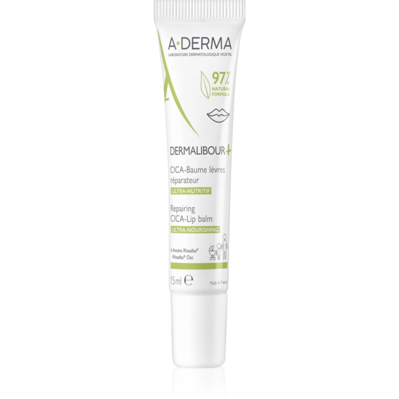 A-Derma Dermalibour+ Balsamo Nutriente Labbra Effetto Idratante 15 Ml