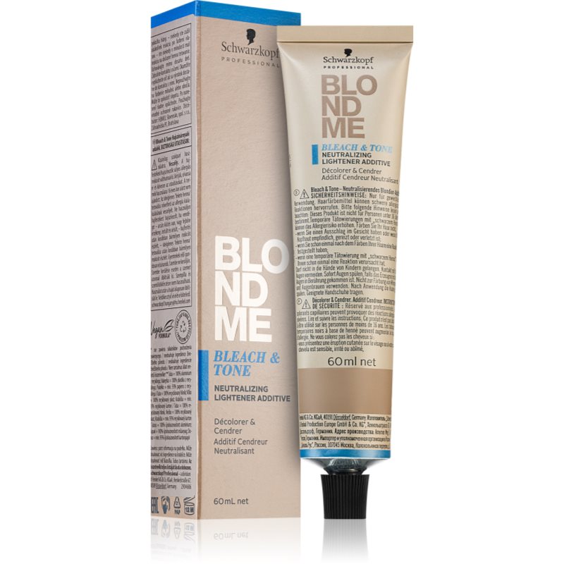 Schwarzkopf Professional Blondme Bleach & Tone Additivo Decolorante E Tonalizzante Colore Matt 60 Ml