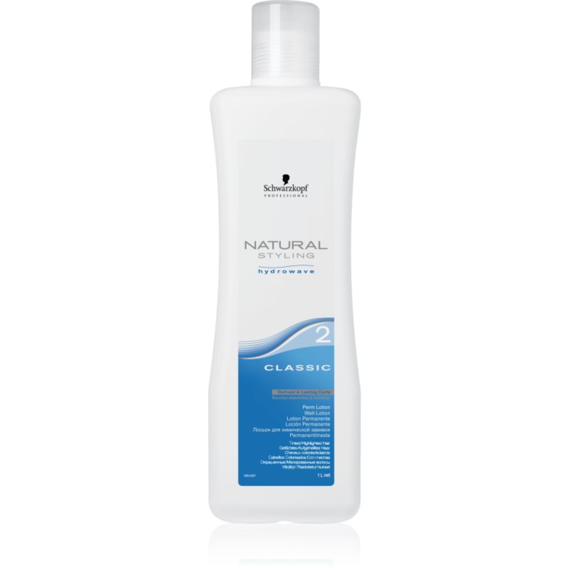 Schwarzkopf Professional Natural Styling Hydrowave Permanente Per Capelli Ondulati Per Capelli Tinti E Con Mèches 2 Classic 1000 Ml