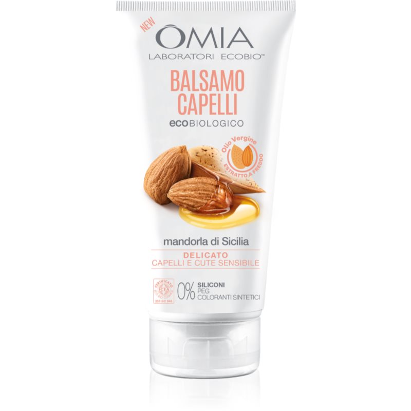 Omia Laboratories Mandorla Di Sicilia Balsamo Per Capelli Deboli E Rovinati Con Olio Di Mandorle 180 Ml