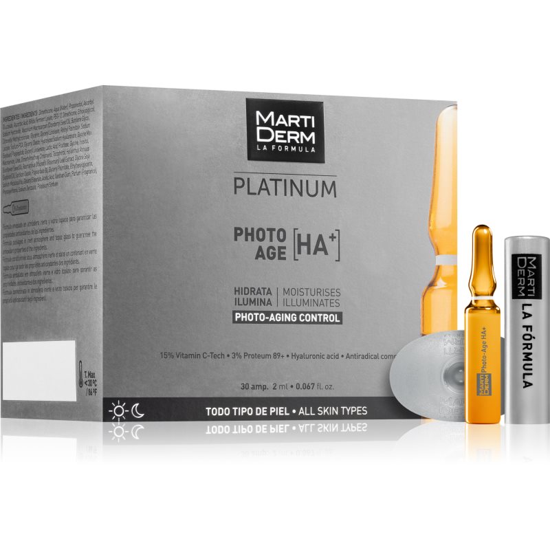 Martiderm Platinum Photo Age Ha+ Siero Anti-Age In Fiale Con Vitamina C 30X2 Ml
