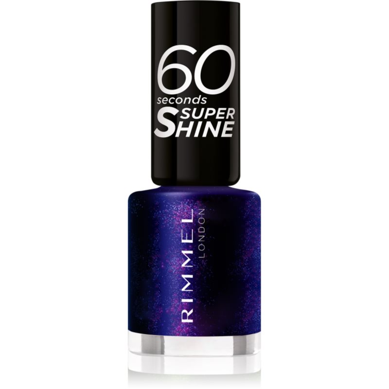Rimmel 60 Seconds Super Shine Smalto Per Unghie Colore 563 Midnight Rush 8 Ml
