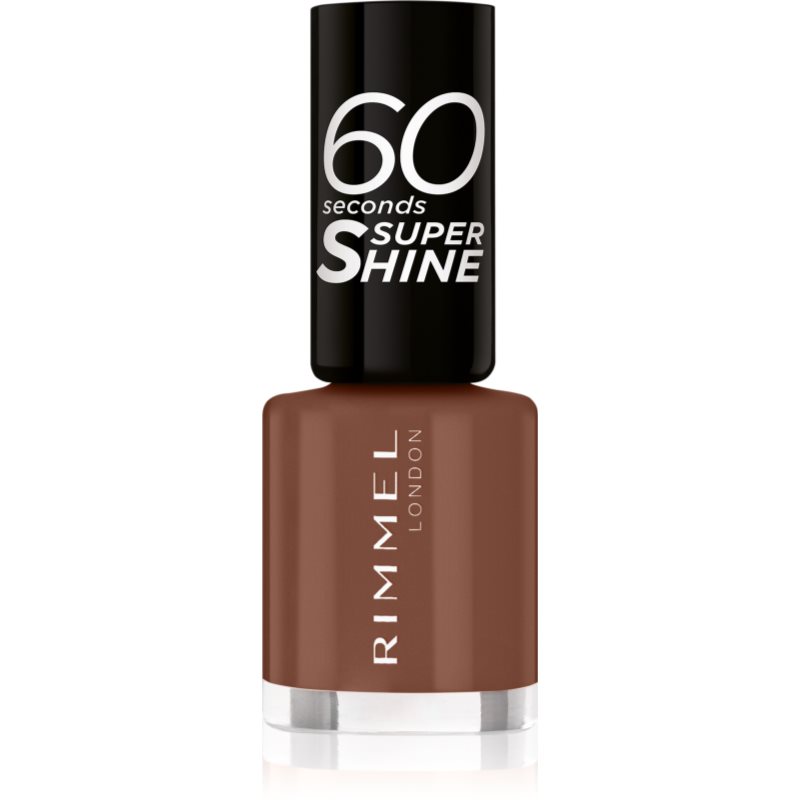 Rimmel 60 Seconds Super Shine Smalto Per Unghie Colore 140 Chocolate Eclipse 8 Ml