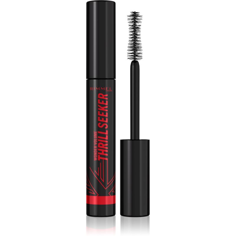 Rimmel Wondervolume Thrill Seeker Mascara Volumizzante Lunga Tenuta Colore Pitch Black 8 Ml