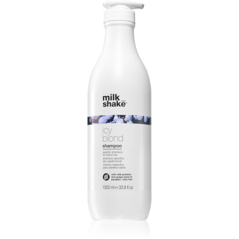 Milk Shake Icy Blond Shampoo Shampoo Anti-Giallo Per Capelli Biondi 1000 Ml