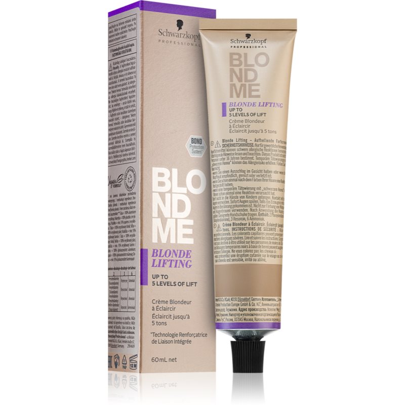 Schwarzkopf Professional Blondme Lifting Crema Schiarente Per Capelli Biondi Colore Ash 60 Ml