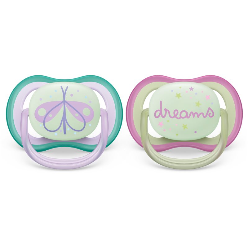 Philips Avent Ultra Air Night 0-6 M Ciuccio 2 Pz