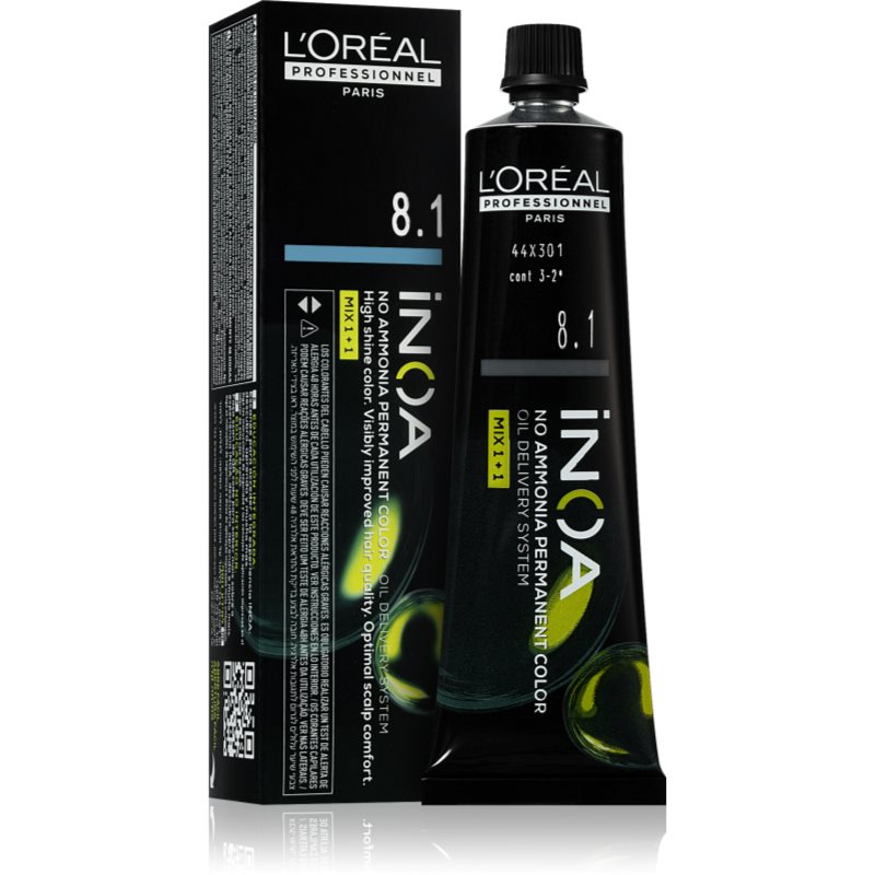 L’Oréal Professionnel Inoa Tinta Permanente Per Capelli Senza Ammoniaca Colore 8.1 60 Ml