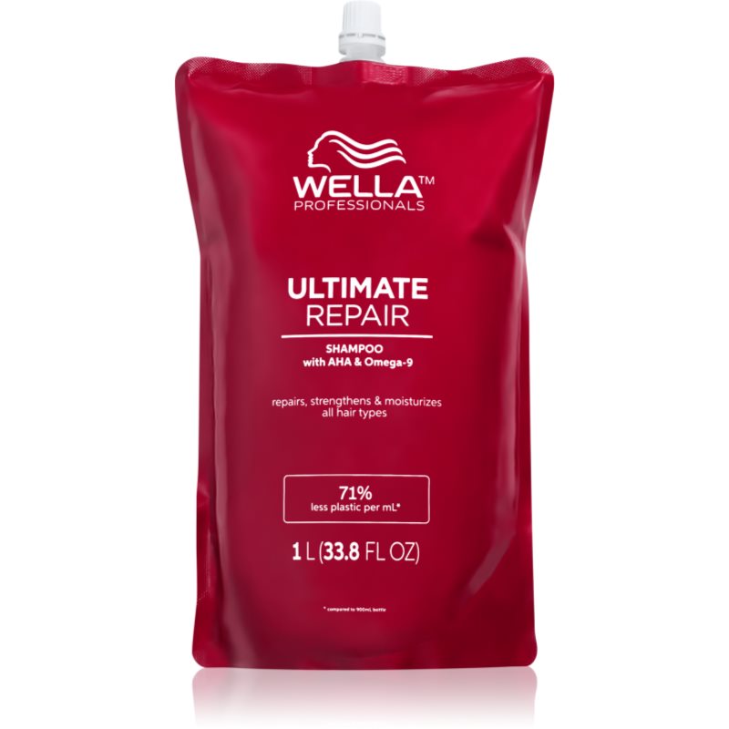 Wella Professionals Ultimate Repair Shampoo Shampoo Rinforzante Per Capelli Rovinati Náhradní Náplň 1000 Ml