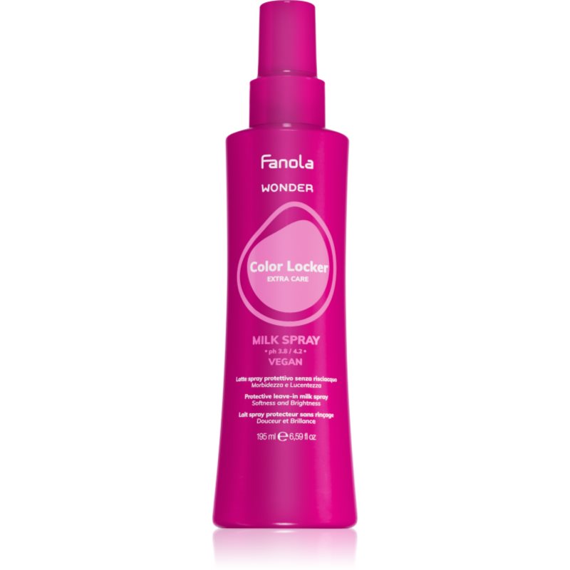 Fanola Wonder Color Locker Extra Care Milk Spray Latte Protettivo In Spray Per Capelli Tinti 195 Ml
