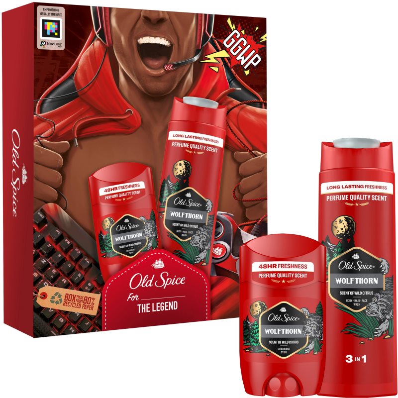 Old Spice Wolfthorn Wolf Gamer Confezione Regalo Per Uomo