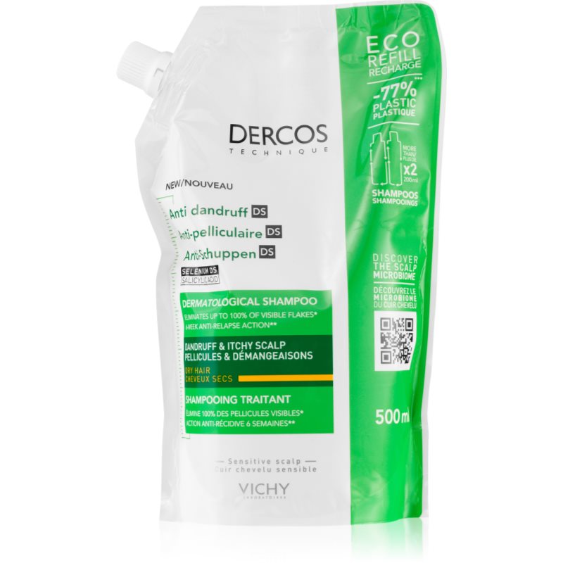 Vichy Dercos Anti-Dandruff Shampoo Antiforfora Per Capelli Secchi Ricarica 500 Ml