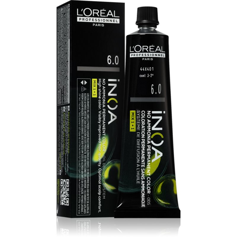 L’Oréal Professionnel Inoa Tinta Permanente Per Capelli Senza Ammoniaca Colore 6.0 60 Ml