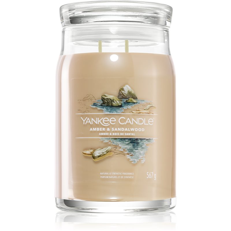 Yankee Candle Amber & Sandalwood Candela Profumata 567 G