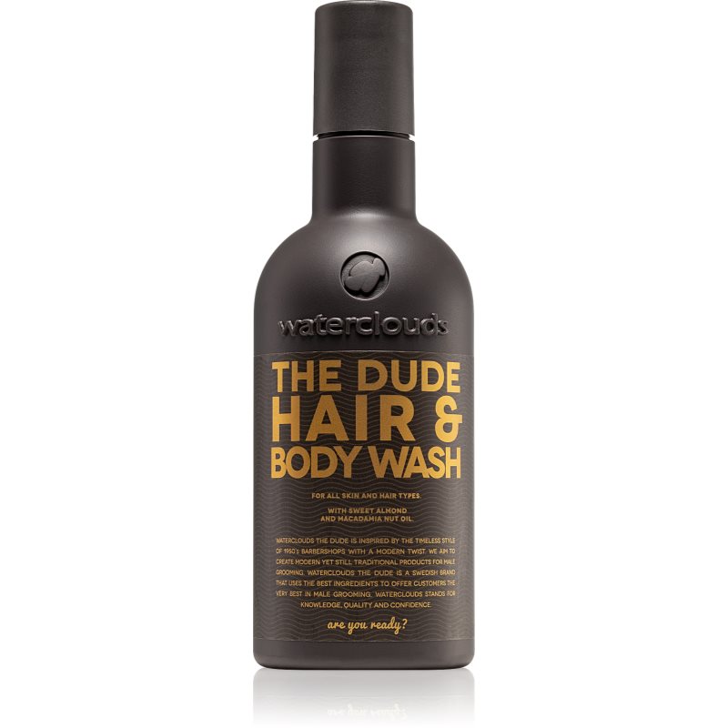 Waterclouds The Dude Hair & Body Wash Gel Doccia E Shampoo 2 In 1 250 Ml