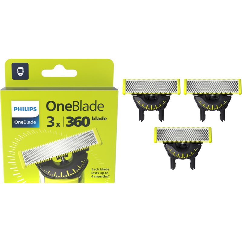 Philips Oneblade 360 Qp430/50 Lame Di Ricambio For Philips Oneblade 3 Pz