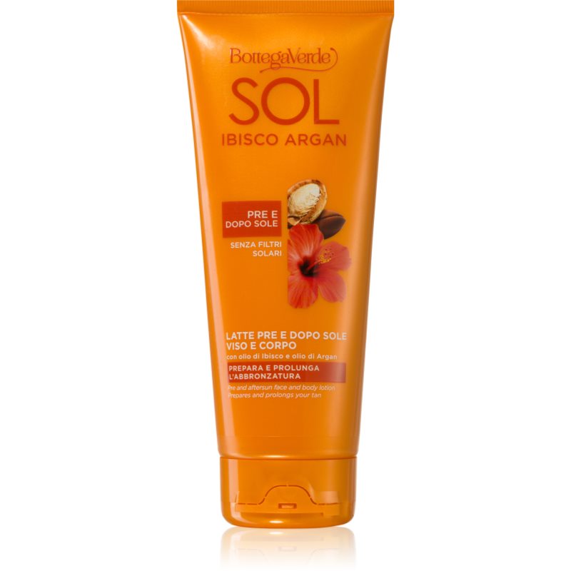 Bottega Verde Sol Hibiscus & Argan Latte Abbronzante Intenso 200 Ml
