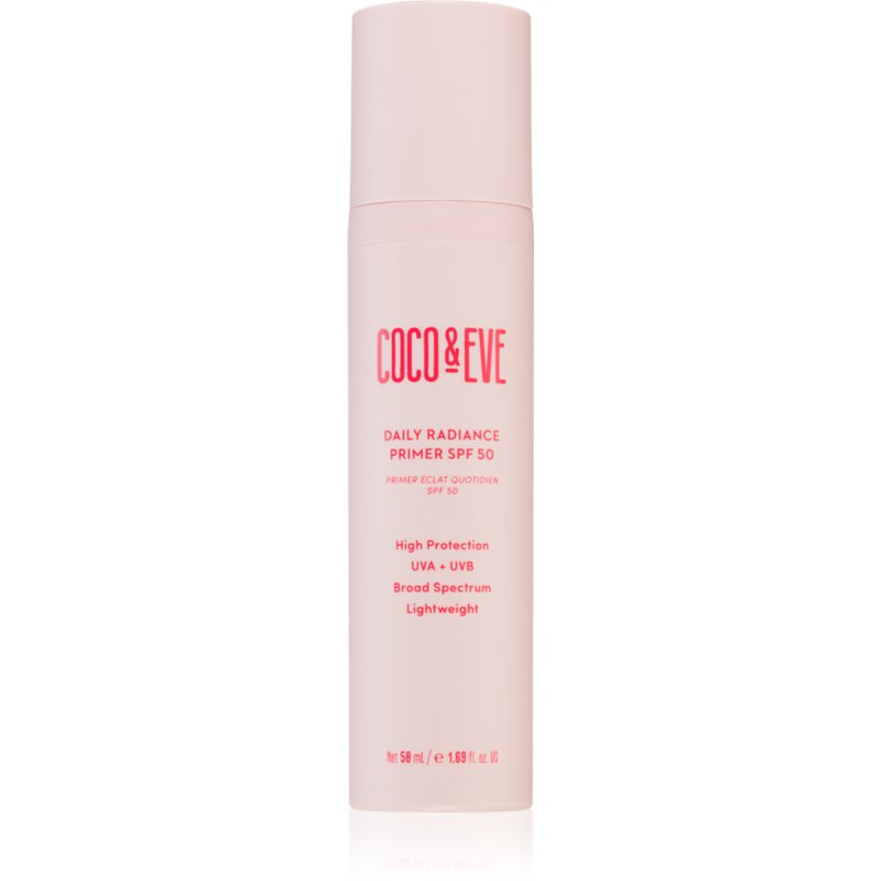 Coco & Eve Daily Radiance Primer Spf 50 Lozione Protettiva Leggera Illuminante Spf 50 50 Ml