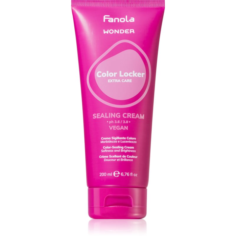 Fanola Wonder Color Locker Extra Care Sealing Cream Crema Lisciante Per Capelli Per Capelli Tinti 200 Ml