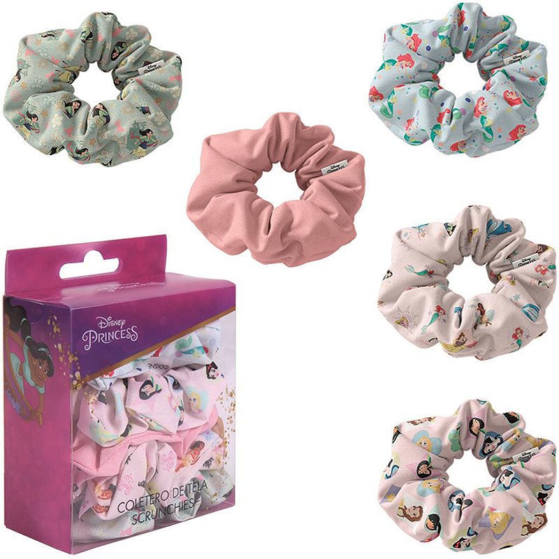 Disney Princess Scrunchies Elastico Per Capelli Per Bambini 5 Pz