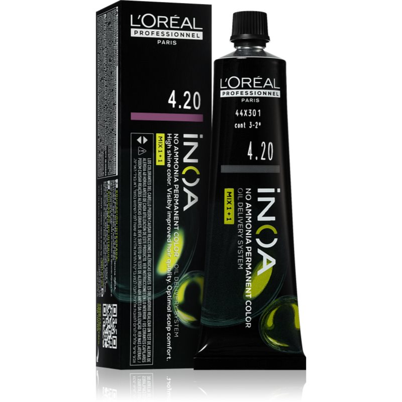 L’Oréal Professionnel Inoa Tinta Permanente Per Capelli Senza Ammoniaca Colore 4.20 60 Ml