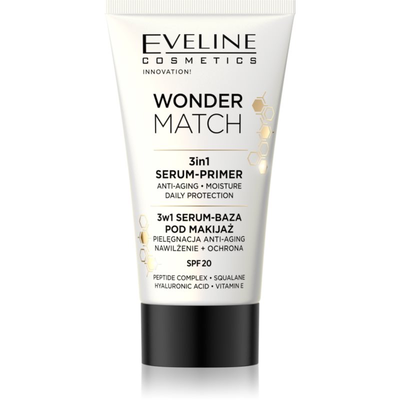 Eveline Cosmetics Wonder Match Primer Per Fondotinta 3 In 1 Spf 20 30 Ml