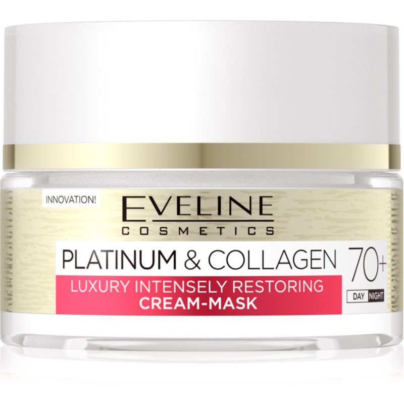 Eveline Cosmetics Platinum & Collagen Crema-Maschera Rigenerante 70+ 50 Ml