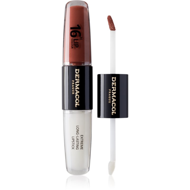 Dermacol 16H Lip Colour Rossetto E Lucidalabbra Lunga Tenuta Colore 23 Mocha Brown 2X4 Ml