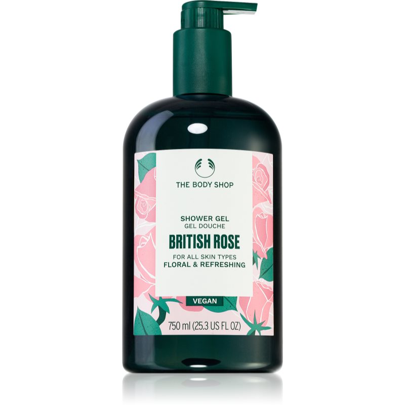 The Body Shop British Rose Shower Gel Gel Doccia Idratante Vegano 750 Ml