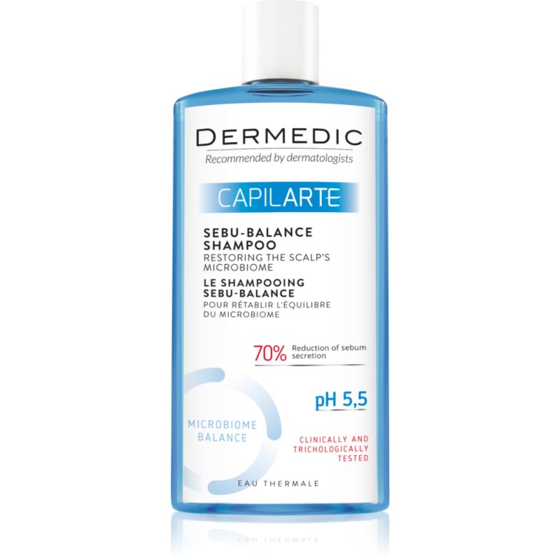 Dermedic Capilarte Shampoo Di Pulizia Profonda Per Cuoi Capelluti Grassi 300 Ml