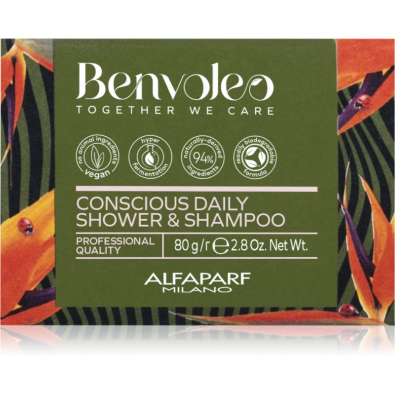 Alfaparf Milano Benvoleo Daily Shampoo Solido Organico 3 In 1 80 G