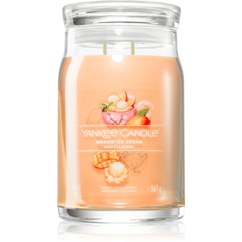 Yankee Candle Mango Ice Cream Candela Profumata Signature 567 G