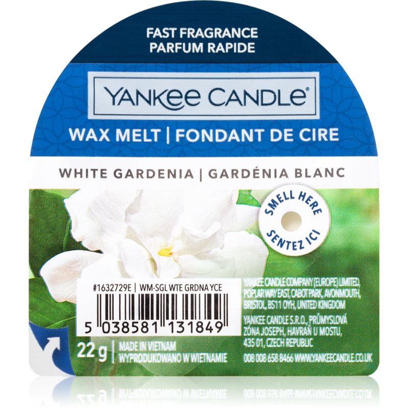 Yankee Candle White Gardenia Cera Per Lampada Aromatica 22 G