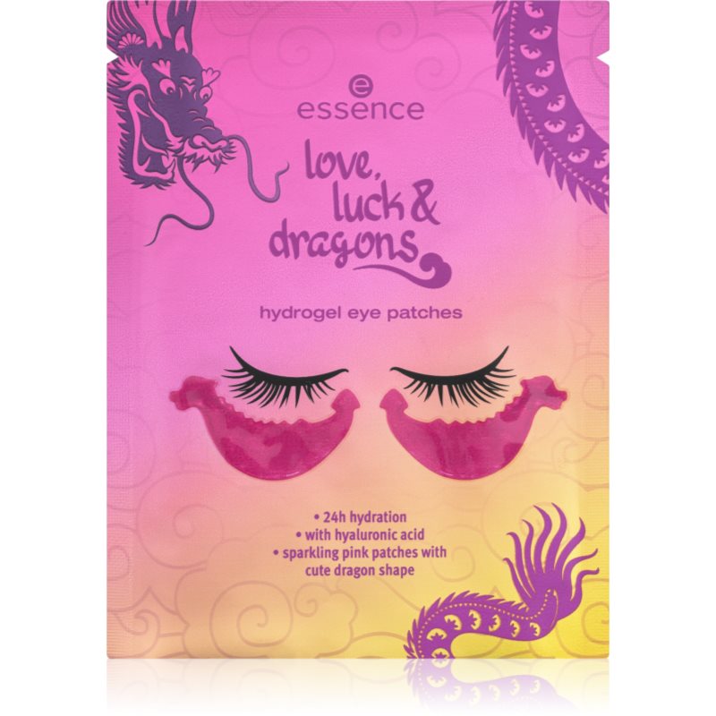 Essence Love, Luck & Dragons Maschera Idrogel Contorno Occhi 2 Pz