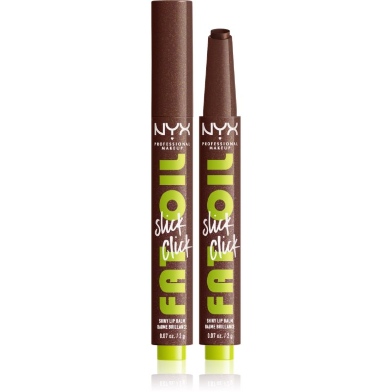 Nyx Professional Makeup Fat Oil Slick Click Balsamo Colorato Labbra Colore 12 Trending Topic 2 G